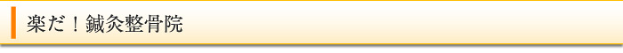 楽だ!鍼灸整骨院